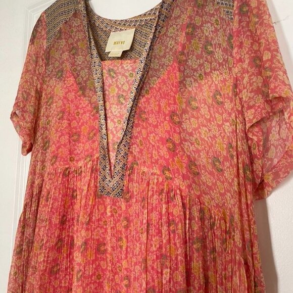 Maeve Morning Glory Swing Dress in Pink - Size 4 - Picture 7 of 9